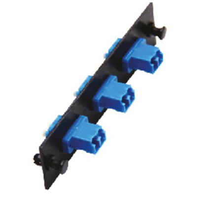 UF-2122SM Fiber Optic 3 LC Duplex Snap-In Adapter Plate (SM & MM.)