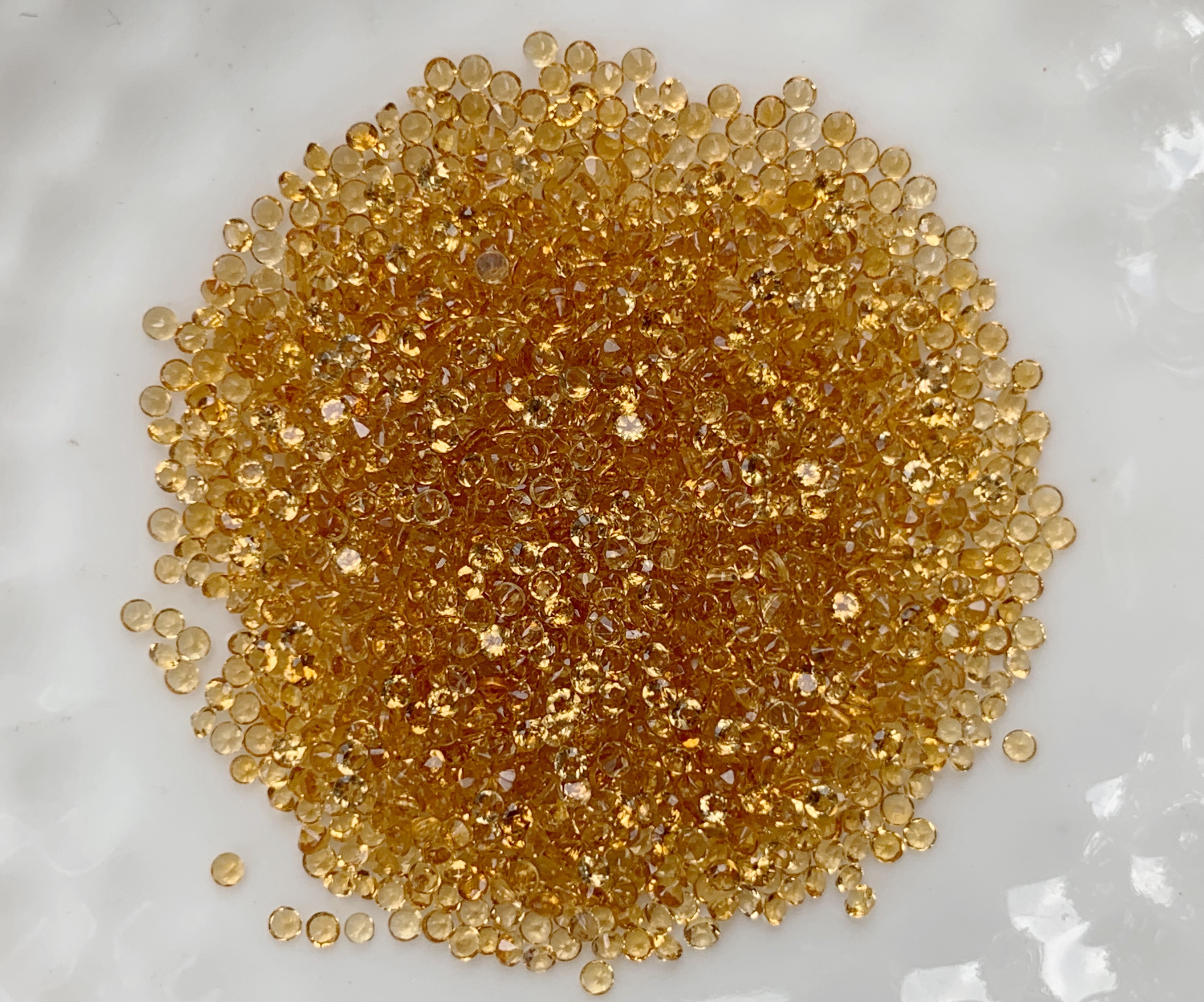 Citrine ซิทรินกลม 1.2 มม. 5 กะรัต