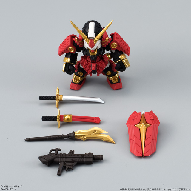 กันดั้ม Bandai Candy Toy FW Gundam Converge EX05 Musha Gundam