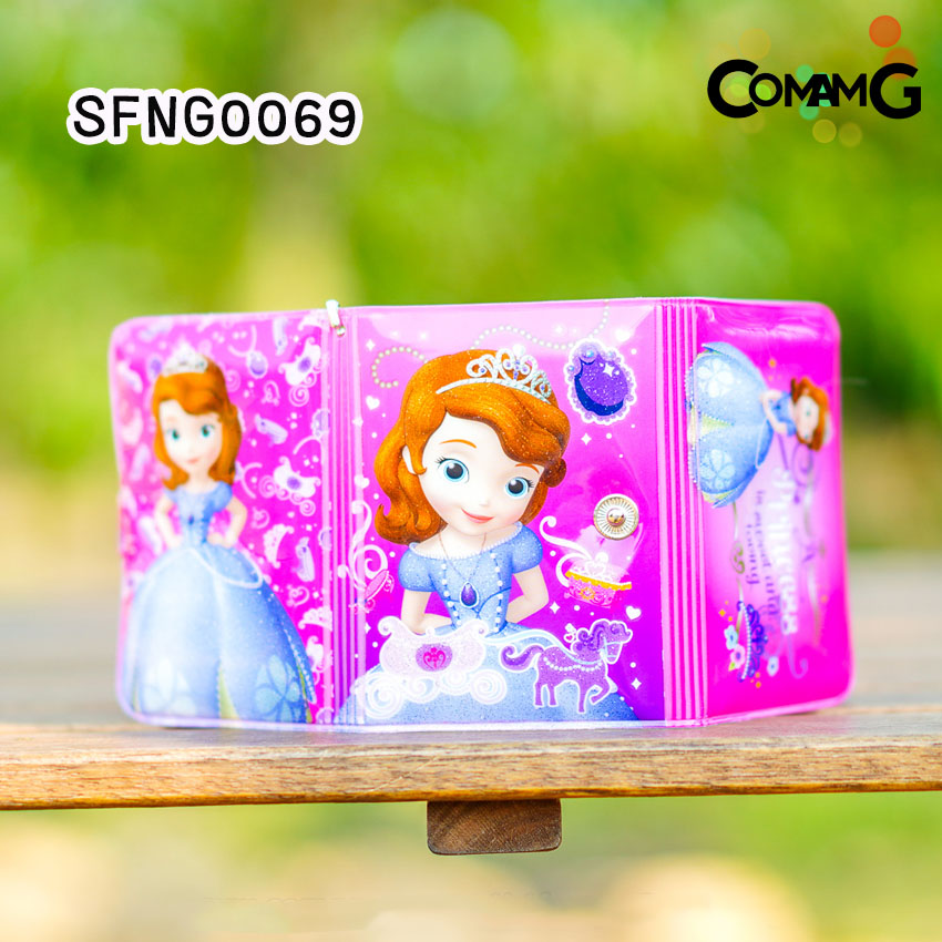 กระเป๋าสตางค์เจ้าหญิงดิสนี่ย์ รุ่น3พับ ( Disney Princess) กระเป๋าสตางค์เด็ก ลิงค์1