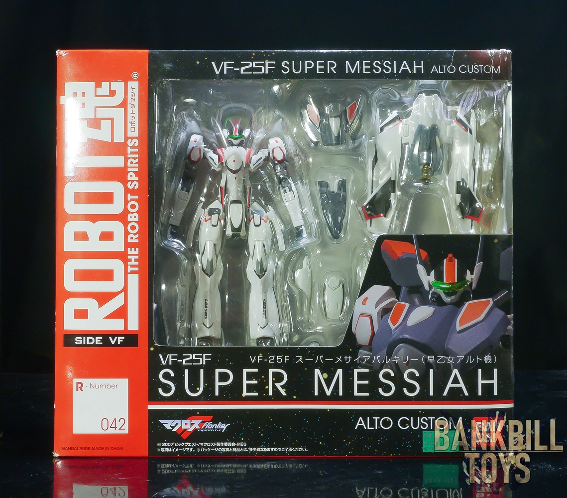 มาครอสฟรอนเทียร์ Macross Frontier Bandai The Robot Spirits <SIDE VF> R-042 VF-25F Super Messiah Valkyrie [Alto Saotome's Custom]
