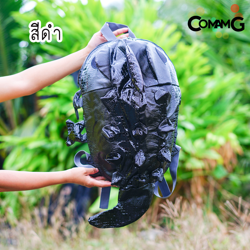 กระเป๋ากิ้งก่า มังกร กระเป๋าใส่หมวกกันน็อก หนังPU เป้แฟชั่น พร้อมส่ง