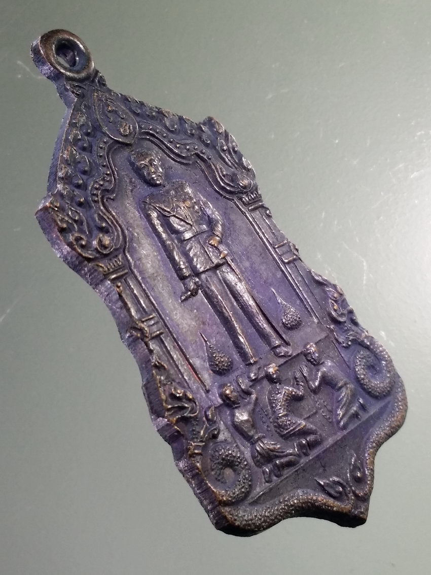 Antig LSD 448 เหรียญรัชกาลที่ 5 ทรงเลิกทาส พระบาทสมเด็จพระเจ้าอยู่หัว ในหลวงรัชกาลที่ 9 ทรงพระราชทานเททองหล่อพระรูปพระปิยะมหาราช ณ.วัดแสนสุข จังหวัดชลบุรี