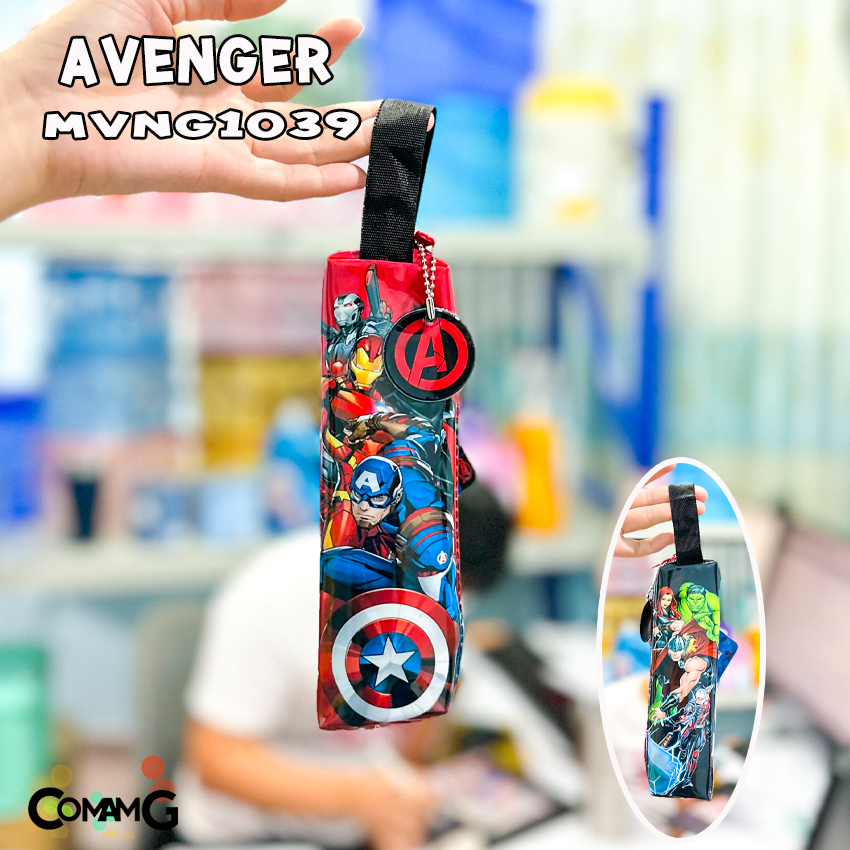 กระเป๋าดินสอ ทรงกระบอกเหลี่ยม กระเป๋าผ้า กระเป๋าใส่ดินสอ ลายการ์ตูนลิขสิทธิ์แท้