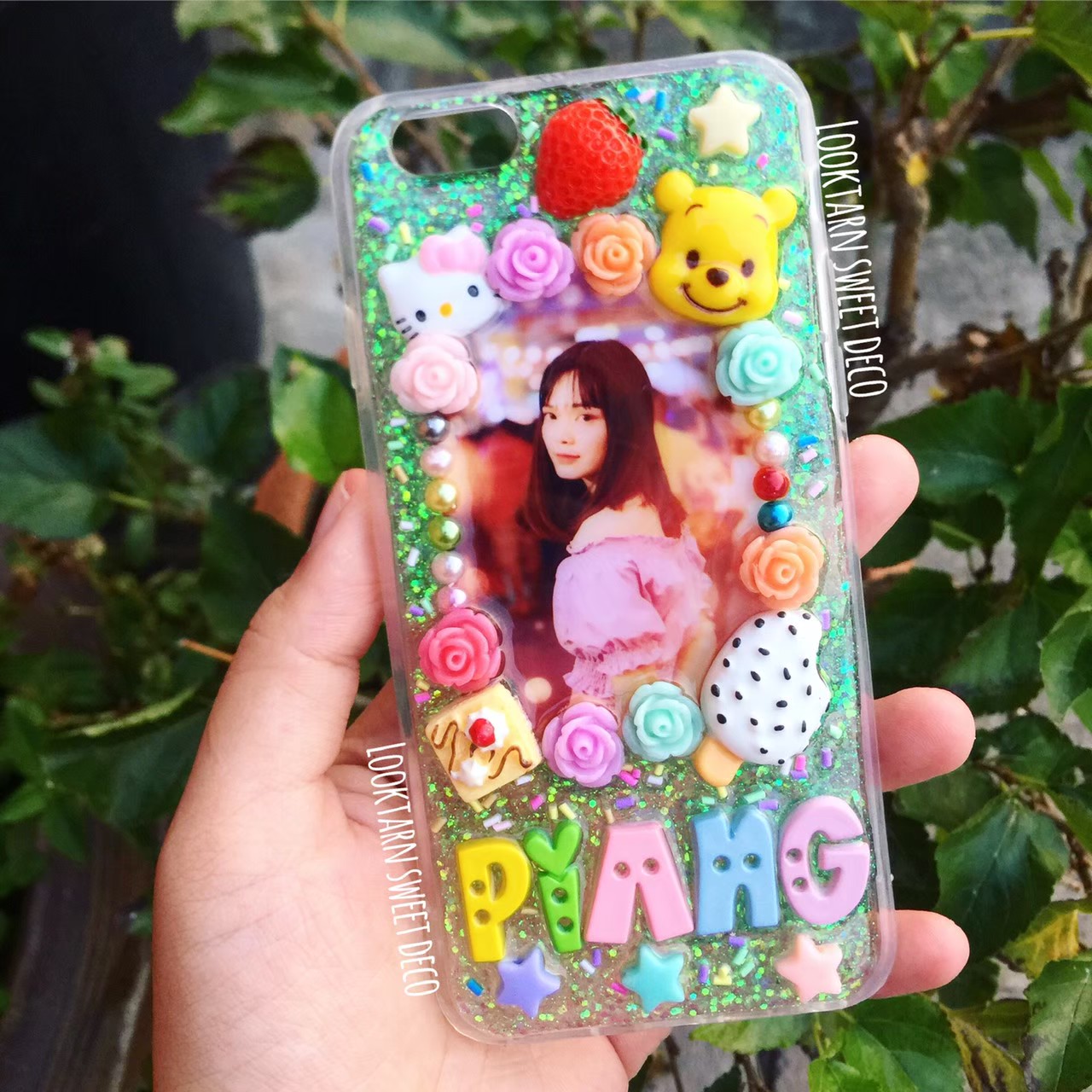 เคสเรซิ่นใส่รูป พร้อมตกแต่ง **แถมฟรีรูปถ่าย 3 ใบ**