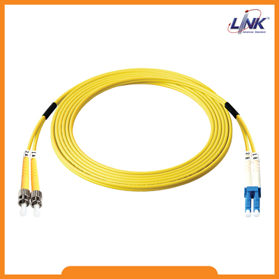 UFP942D31-03 Fiber Optic ST-LC Patch Cord OS2, Duplex Single-mode, (3.0 mm Jacket)/UPC-UPC, Lengths 3 m.
