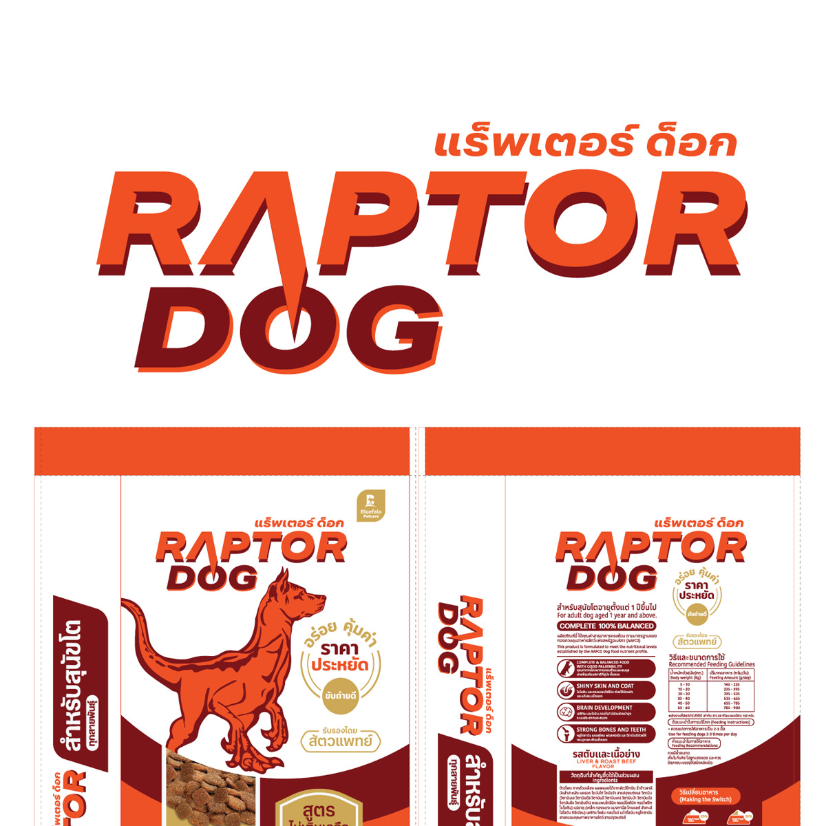 Raptor Dog แร๊พเตอร์ด๊อก อาหารสุนัขโต ขนาด 10 KG