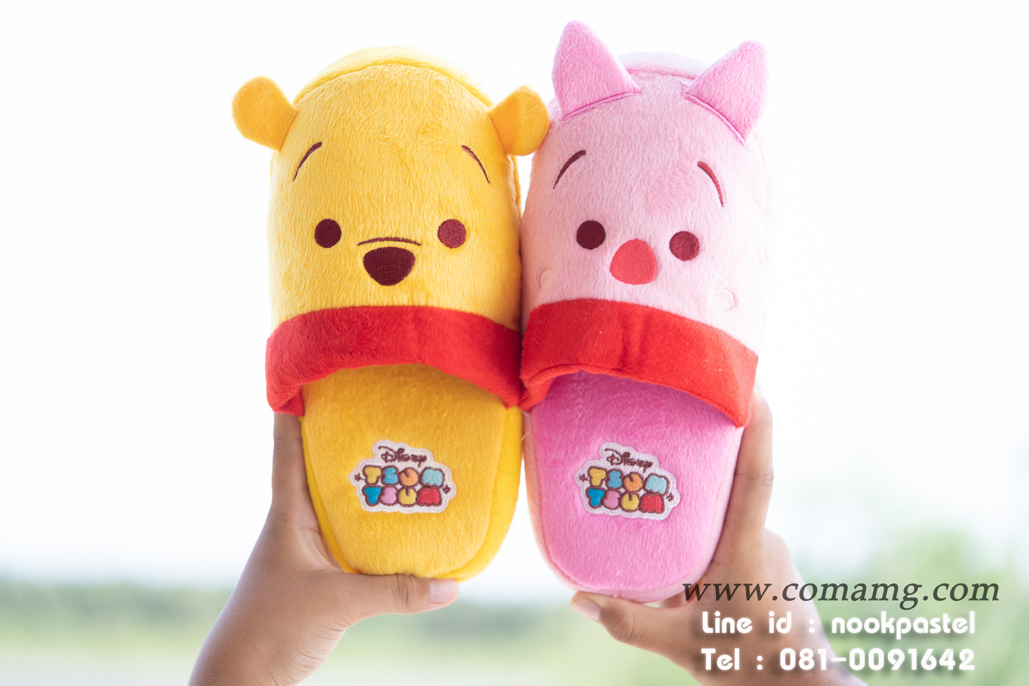 รองเท้าใส่ในบ้านดิสนี่ย์ (Disney tsum tsum) รุ่นพื้นหนา ลิขสิทธิ์แท้
