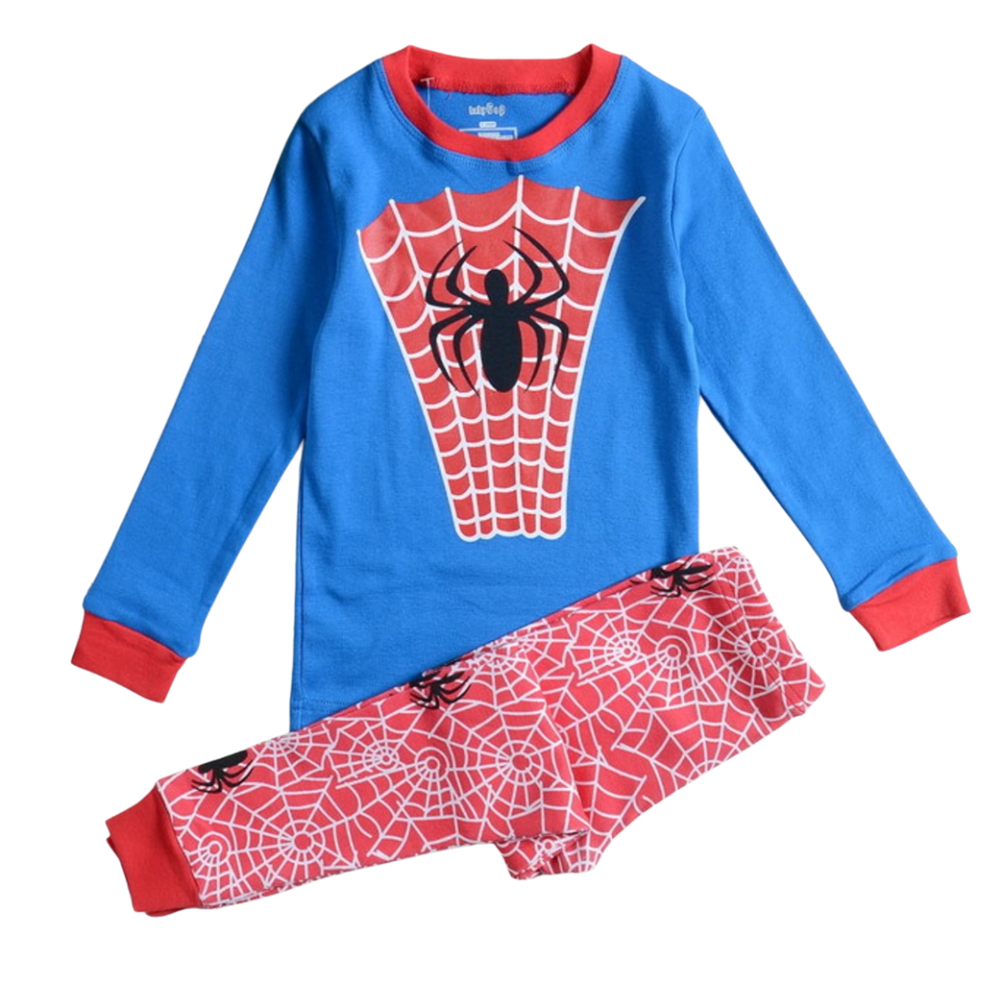 L-KAB-006 ชุดนอนเด็กผู้ชาย ฟ้าแดง Spider ** SALE **