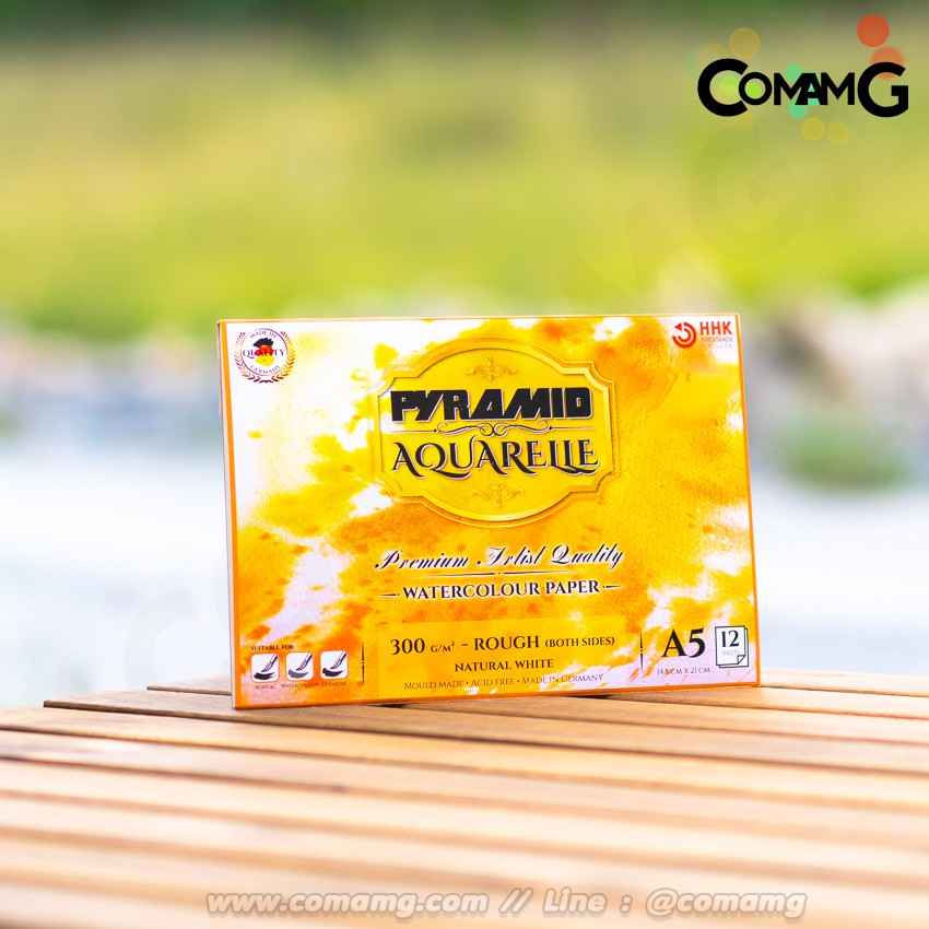 Pyramid Aquarelle สมุดสีน้ำ300g หยาบ ขนาดA3 A4 A5