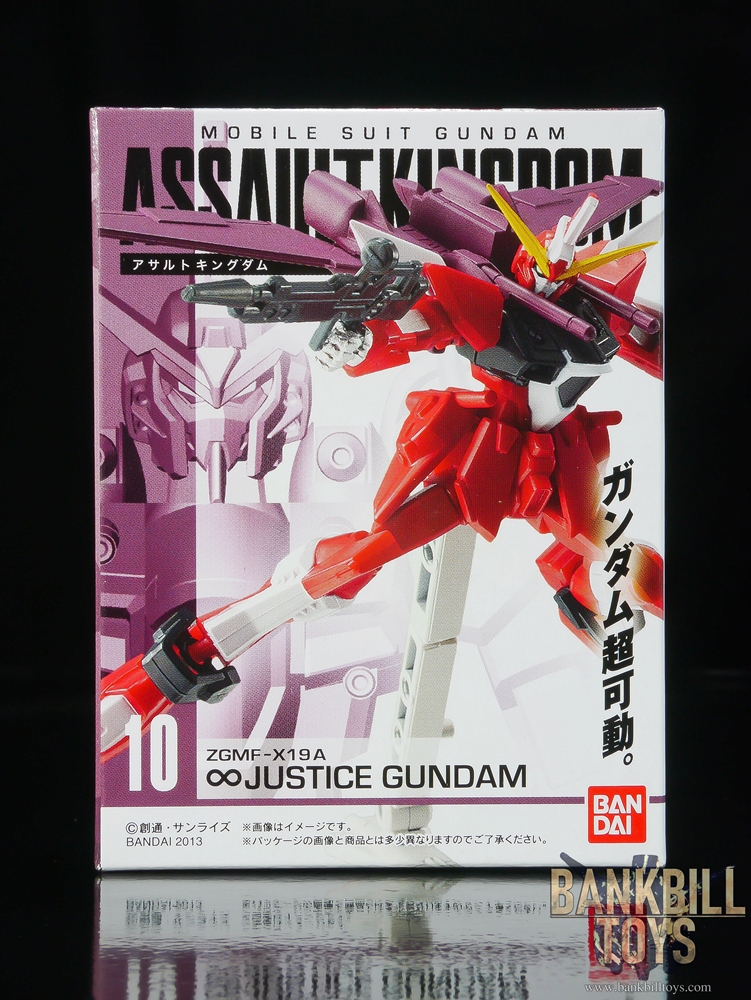กันดั้ม Bandai Candy Toy Mobile Suit Gundam Assault Kingdom 3 No.10 ZGMF-X19A Infinite Justice Gundam