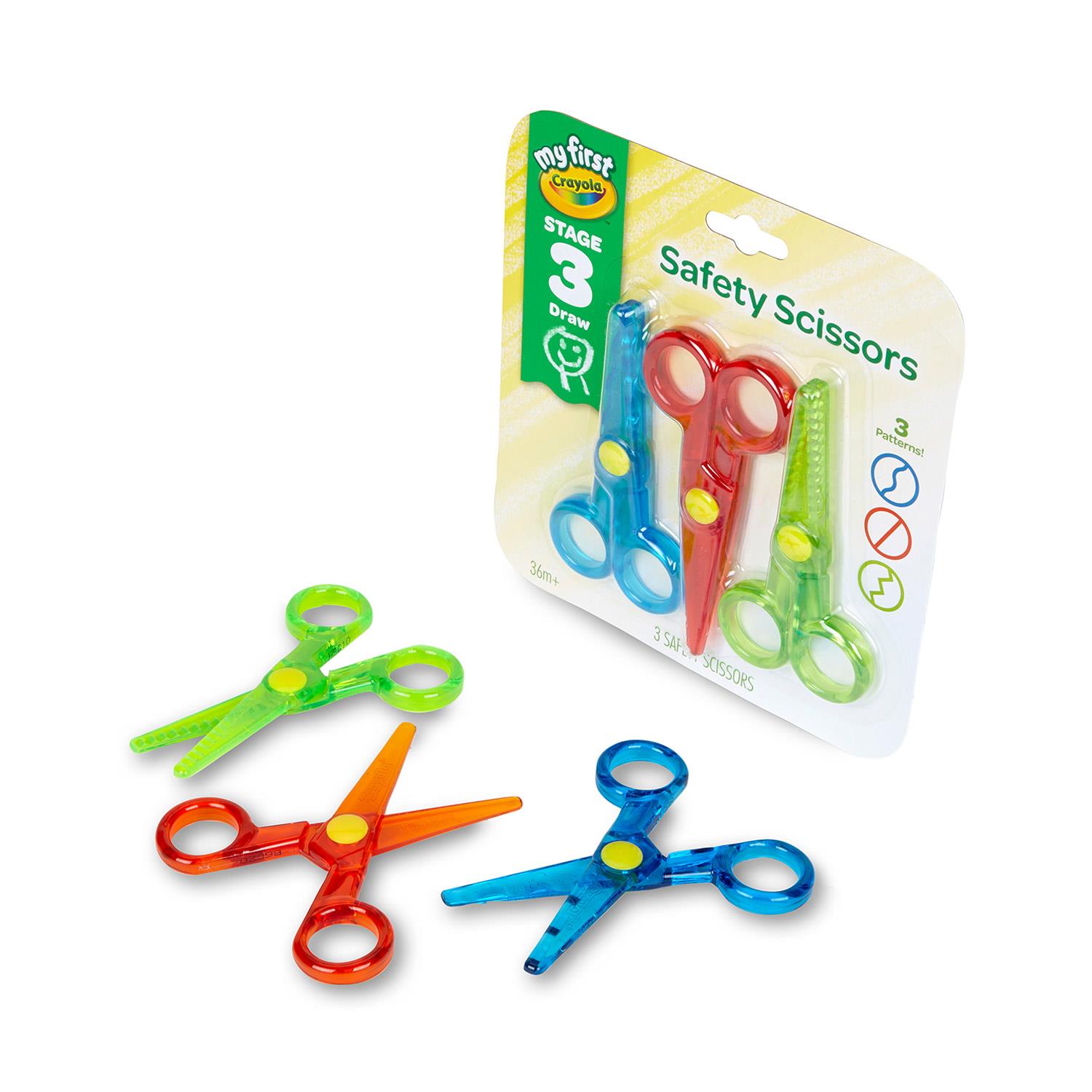 Crayola กรรไกรสำหรับเด็กเล็ก กรรไกรเซฟตี้ ไม่บาดมือ