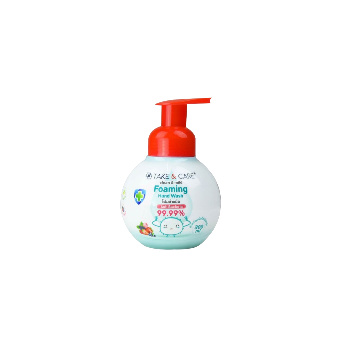 โฟมล้างมือ Anti Bacteria 99.99% 300 ml. Take & CARE