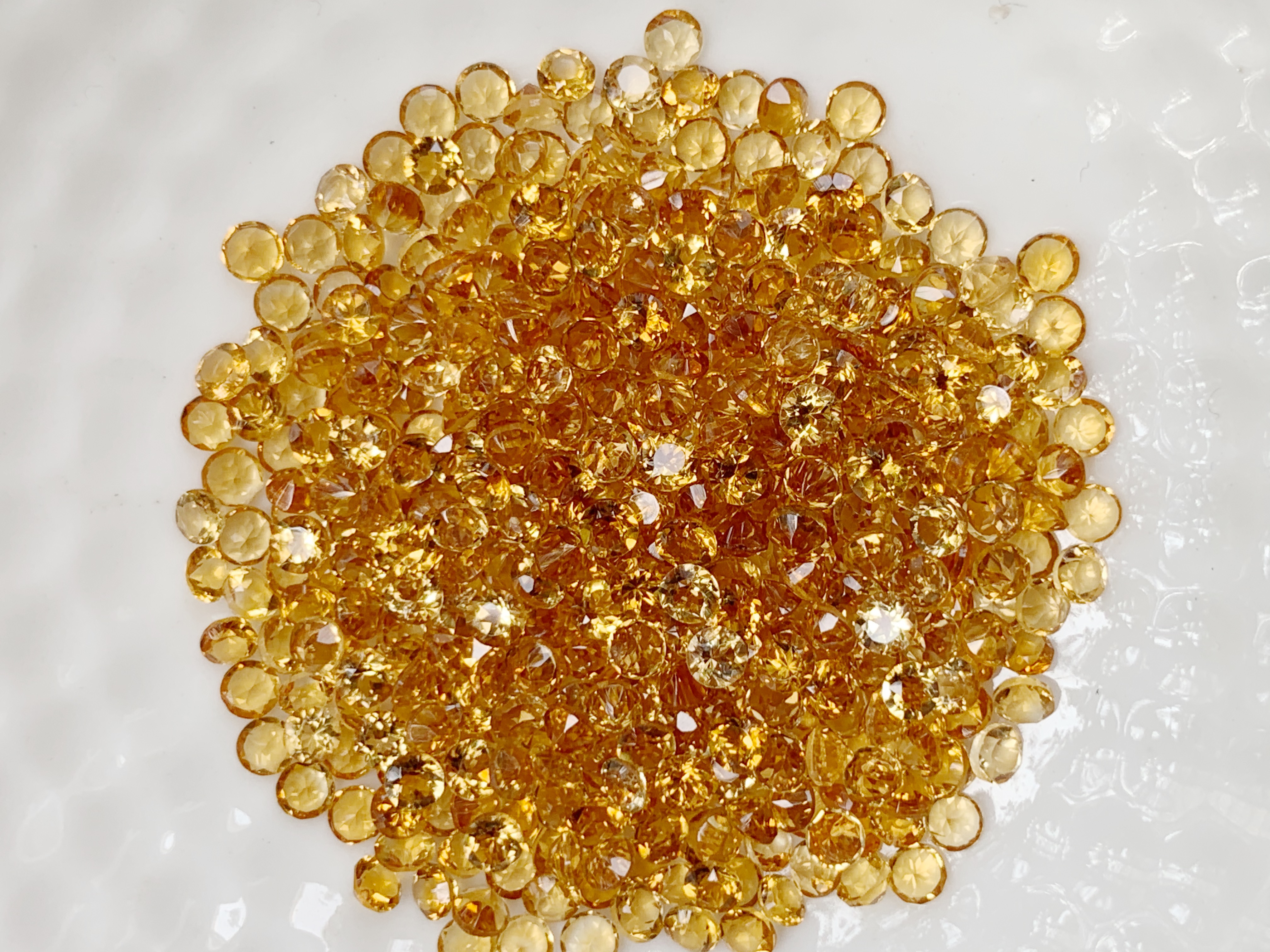 ซิทรินกลม 2.5 มม. 5 กะรัต