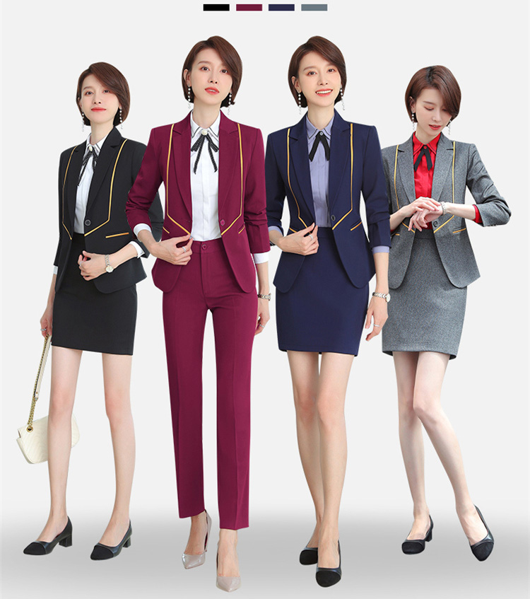 ชุดยูนิฟอร์ม-ชุดพนักงานต้อนรับ ชุดประชาสัมพันธ์ เสื้อสูท+กระโปรง/กางเกง