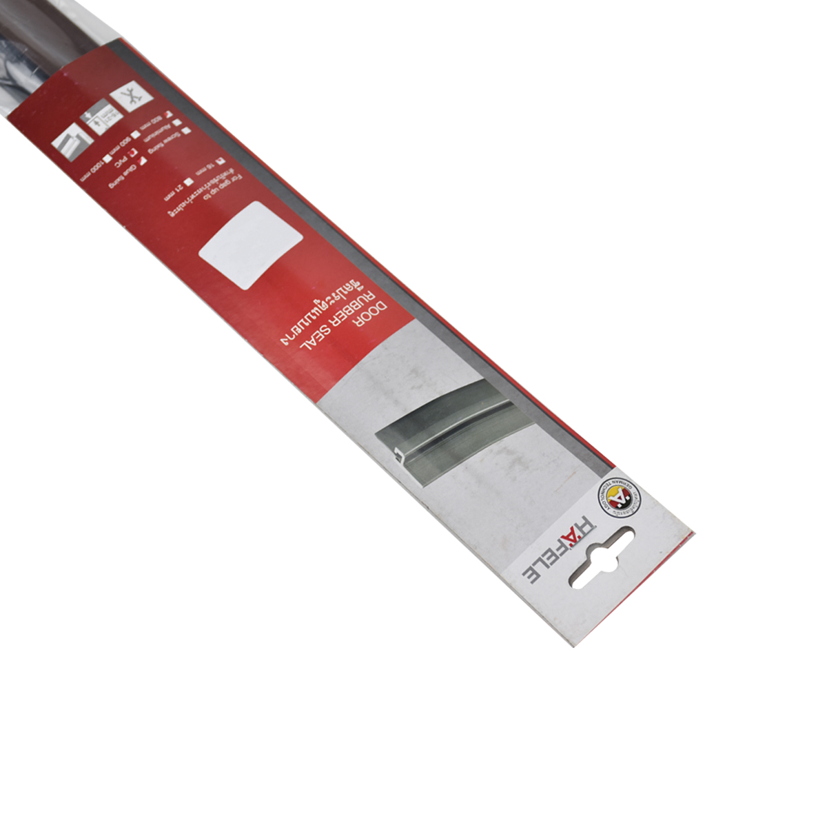 HAFELE ซิลประตูกันแมลงชนิดยาง ฐาน PVC น้ำตาล/ยางดำ 80 ซม. [489.41.053]