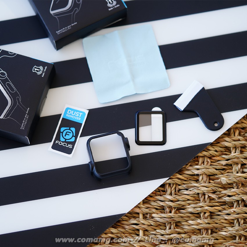 ฟิล์มAppleWatch ฟิล์มtpuเต็มจอลงโค้ง ยี่ห้อ Focus รุ่น Pro Series แบบใสและแบบด้าน