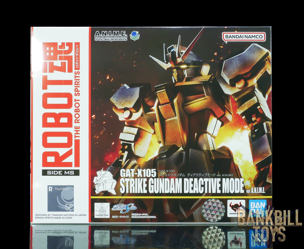 กันดั้ม Bandai Spirits Tamashii Nations World Tour 15th Anniversary Limited The Robot Spirits <SIDE MS> R-SP GAT-X105 Strike Gundam Deactive Mode Ver. A.N.I.M.E.