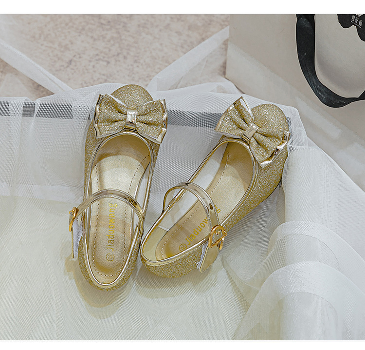 Shoe1507- รองเท้าคัชชูเด็กเล็ก-ถึงเด็กโต โบว์หน้าสวยหรู มีส้นใส่สบาย ได้ทุกงาน (ความยาววัดจากพื้นภายใน ให้ใช้ความยาวเท้า +0.5cm.แล้วแลือก)