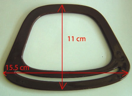 หูกระเป๋าพลาสติค ทรงสีเหลี่ยมคางหมู Trapezoid Plastic Bag Handle