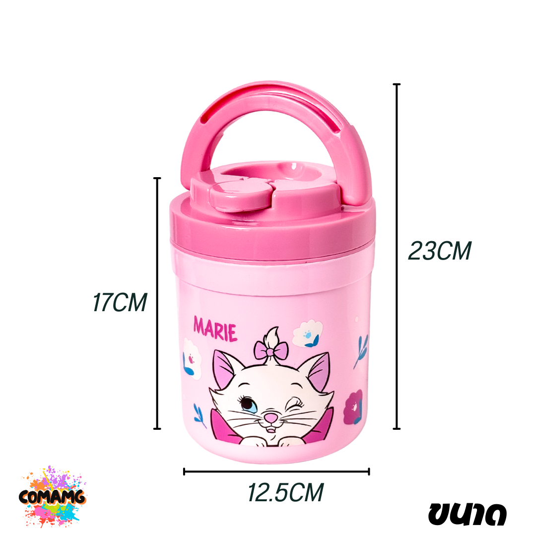 กระติกน้ำ กระติกน้ำแข็งลายการ์ตูน ลิขสิทธิ์แท้ ความจุ 1ลิตร มีหูหิ้ว