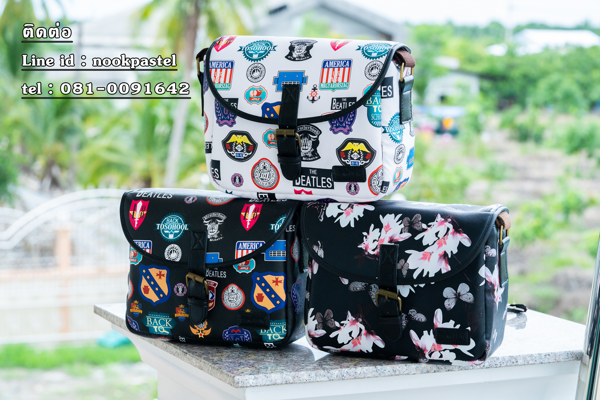 กระเป๋าใส่กล้อง Travel life สไตล์เกาหลี หนังPU