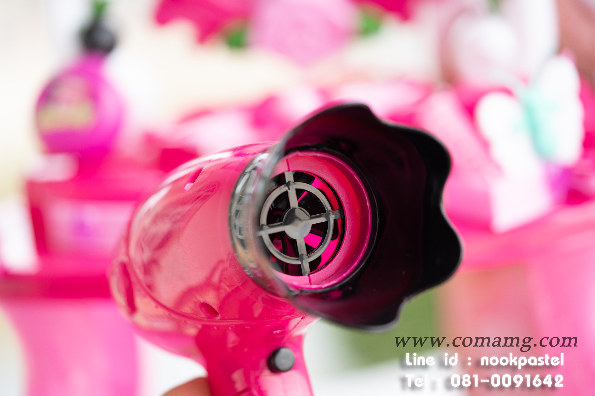 โต๊ะแต่งตัว สีชมพู (มีไฟ+มีเสียง)