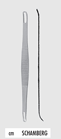 Schamberg Comedo Extractor - Length = 9.5 cm / 3-3/4", Crimped