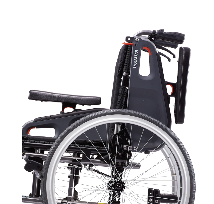 รถเข็นอลูมินัมอัลลอยด์คาร์ม่า ไซร้ใหญ่ Karma รุ่น FLEXX (KM-8522) เบาะกว้างพิเศษ 20 นิ้ว รองรับน้ำหนักสูงสุด 130 กิโลกรัม เหมาะสำหรับ คนมีรูปร่างใหญ่, คนที่มีน้ำหนักมาก, คนไซร์ฝรั่ง, สูง ใหญ่ ของแท้ รับประกันศูนย์ไทย 5 ปี