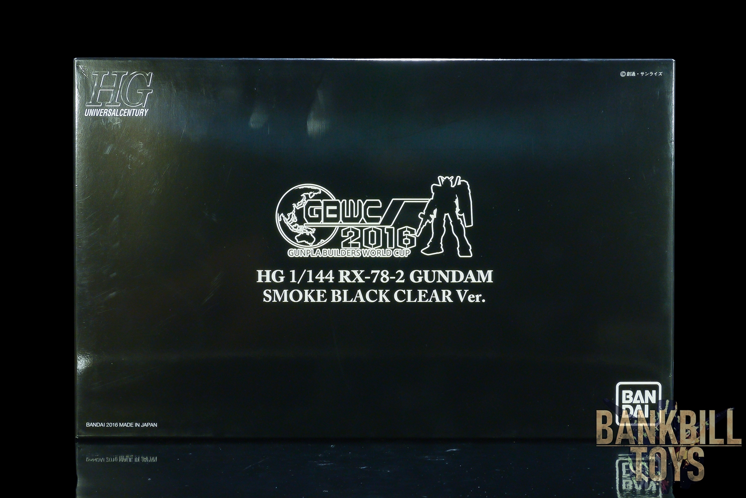 กันดั้ม Bandai GBWC Gunpla Builders World Cup 2016 Limited HGUC 1/144 RX-78-2 Gundam Smoke Black Clear Ver.