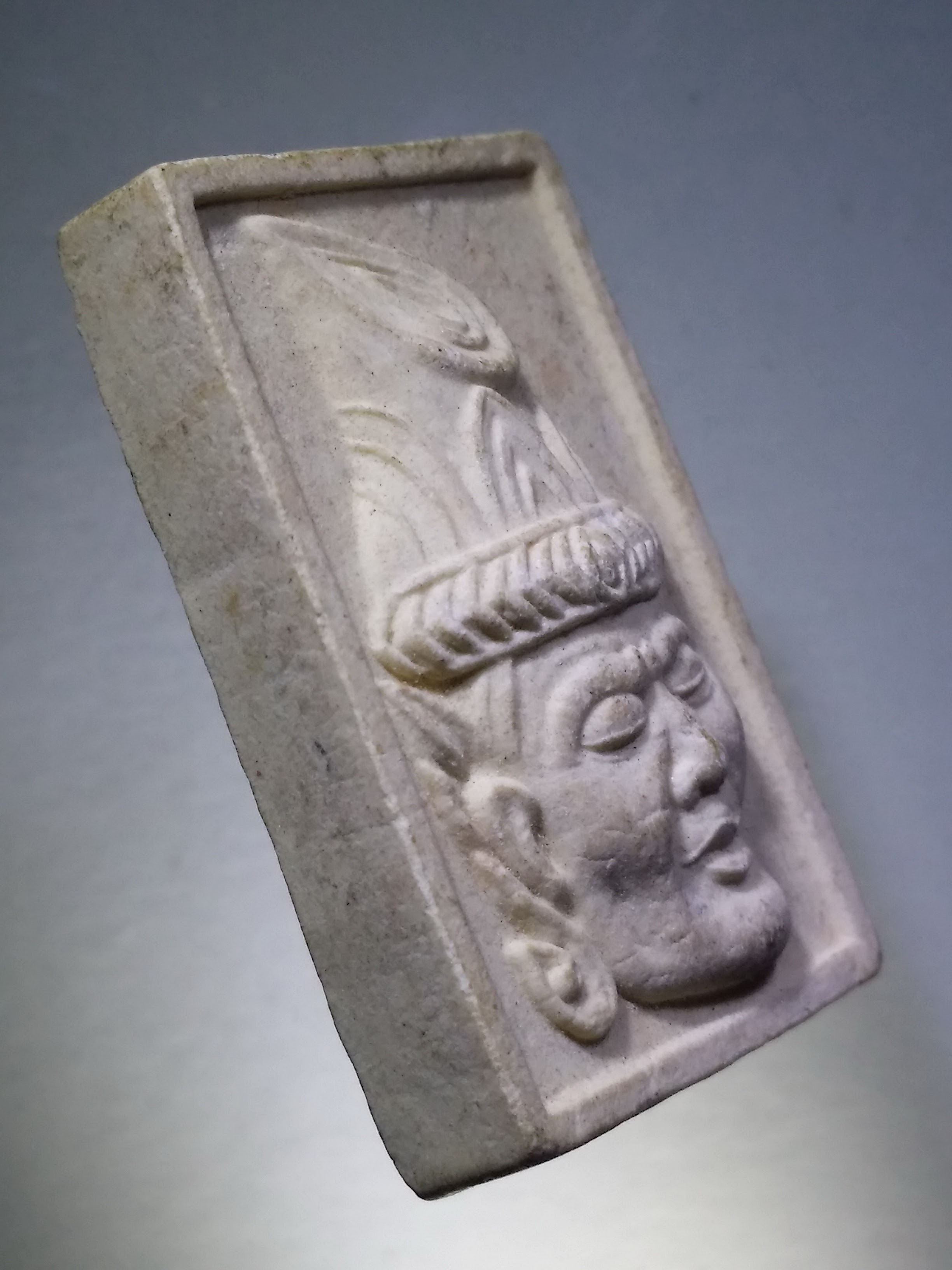 รหัสสินค้า พระไม่ทราบที่ 307 เศียรพ่อแก่ - พระพิฆเณศวร เนื้อผง ไม่ทราบสำนัก