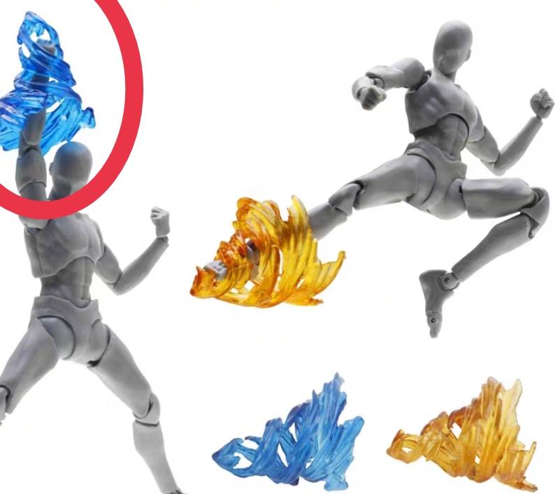 เอฟเฟค สว่าน ต่อย เตะ สีฟ้า effect figure wind Drill