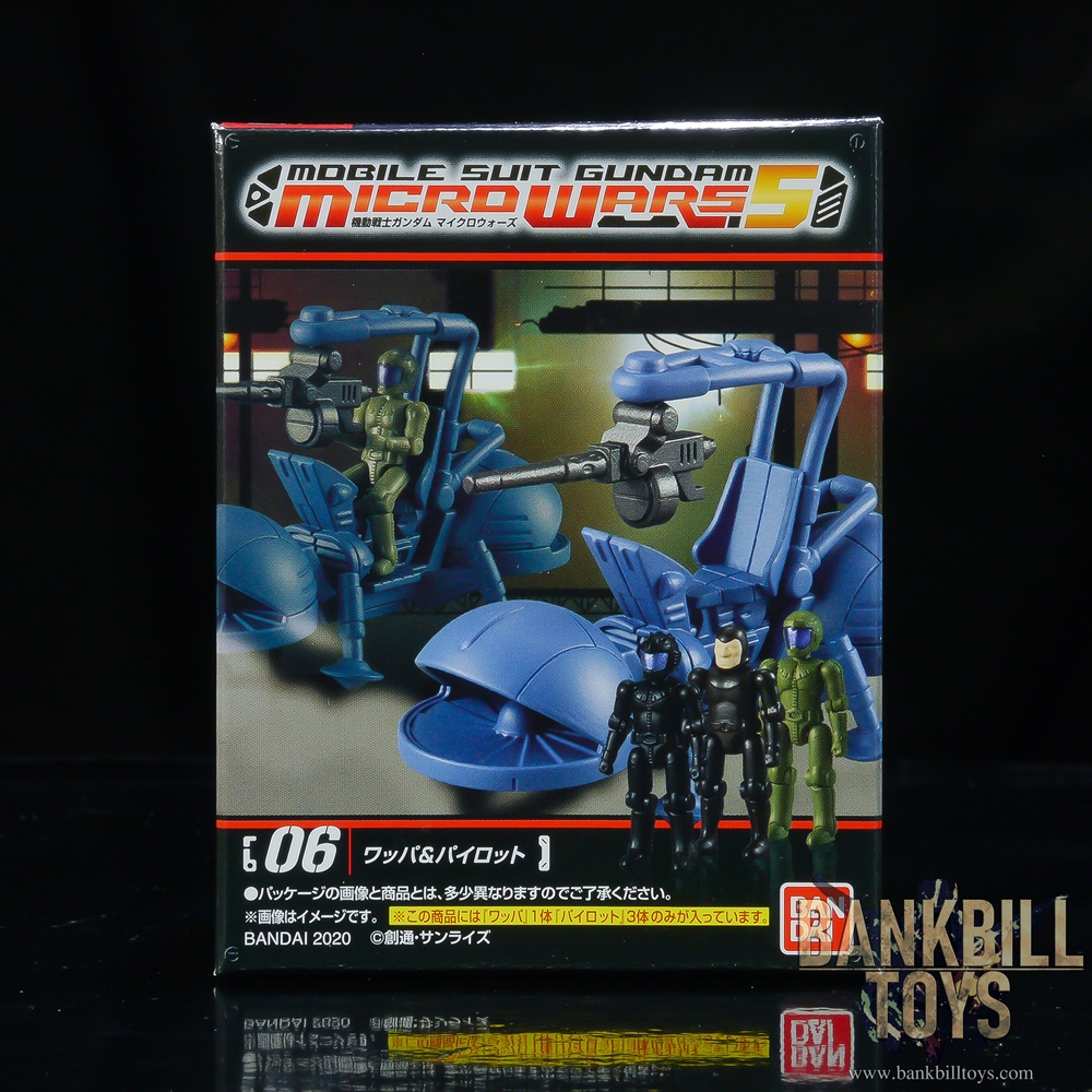 กันดั้ม Bandai Candy Toy Mobile Suit Gundam Micro Wars 5 No.06 PVN.4/3 Wappa & Pilot x3