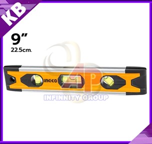 เครื่องวัดระดับน้ำ วัดระดับน้ำ ที่วัดระดับน้ำ INGCO ที่วัดระดับน้ำ 9 นิ้ว(22.5 เซนติเมตร) เครื่องวัดระดับน้ำเครื่องตรวจวัดระดับน้ำ -รับประกันสินค้า 3 เดือน