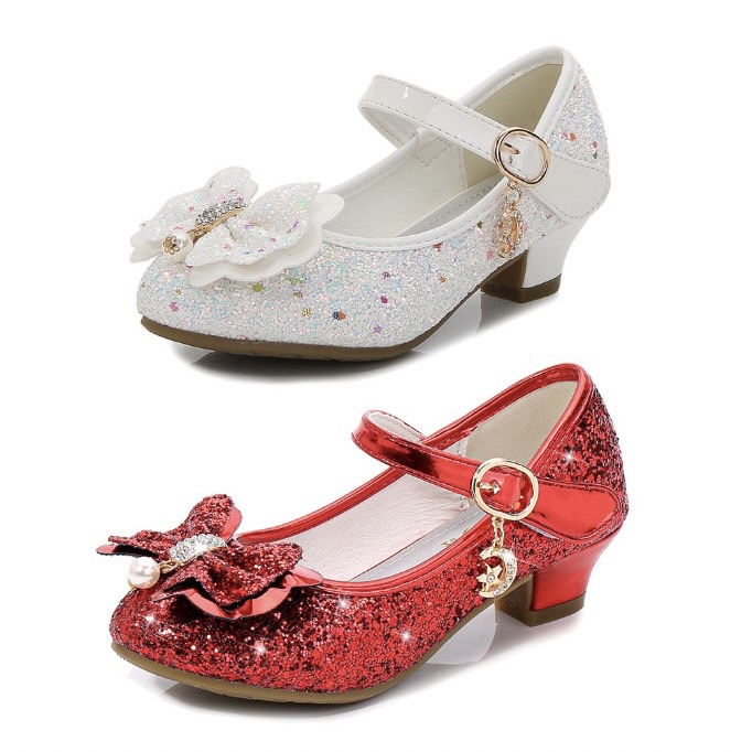 Shoe1513- รองเท้าคัชชูเด็กเล็ก รองเท้าคัชชูเด็กโต ติดเพขร โบว์ (ความยาววัดจากพื้นภายใน ให้ใช้ความยาวเท้า +0.5/เท้าอูม +1.0 cm.แล้วแลือก)