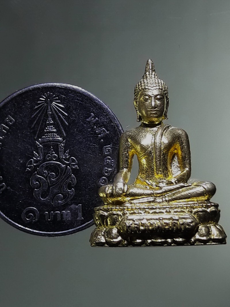 Antig FB 12910 รูปหล่อเนื้อทองสตางค์ พระพุทธหลวงพ่อภัทร วัดบึงสีไฟภัทราราม จังหวัดพิจิตร ไม่ทราบปีที่สร้าง