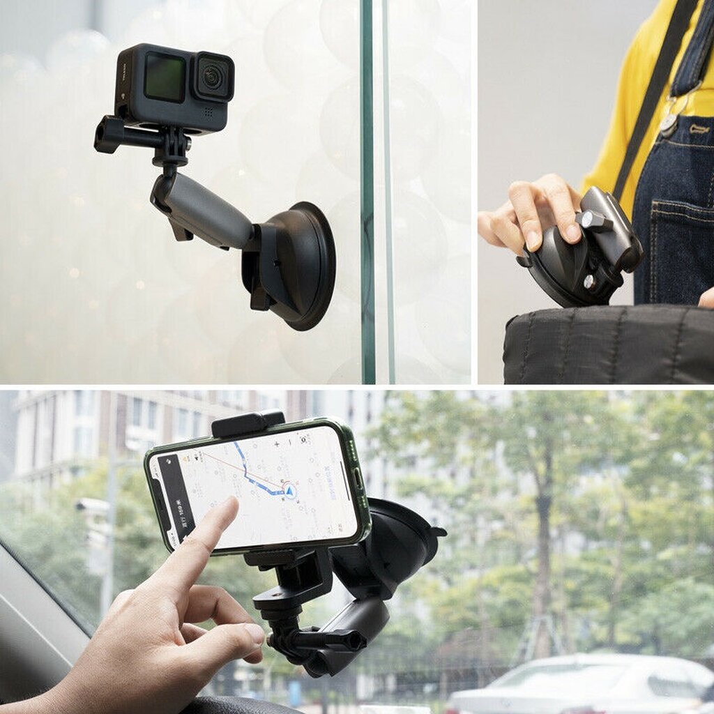 Telesin Telesin หมุนได้ 360 Suction Cup Car Mount Holder Flexible ใช้กับกล้องได้ มือถือได้ for GoPro / SJCAM / Xiaomi...
