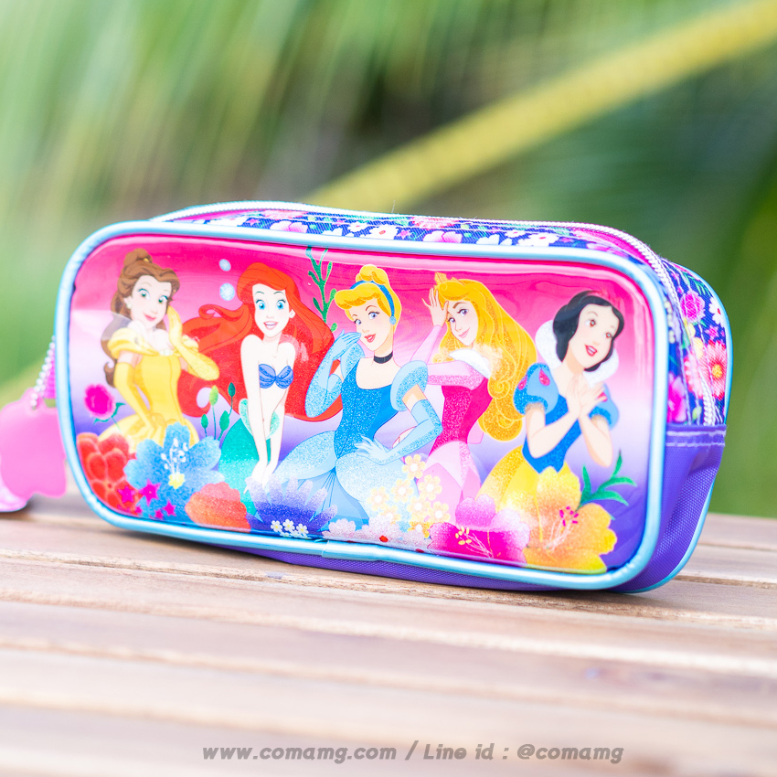 กระเป๋าดินสอลายเจ้าหญิงดิสนี่ย์ ทรงสี่เหลี่ยมผืนผ้า