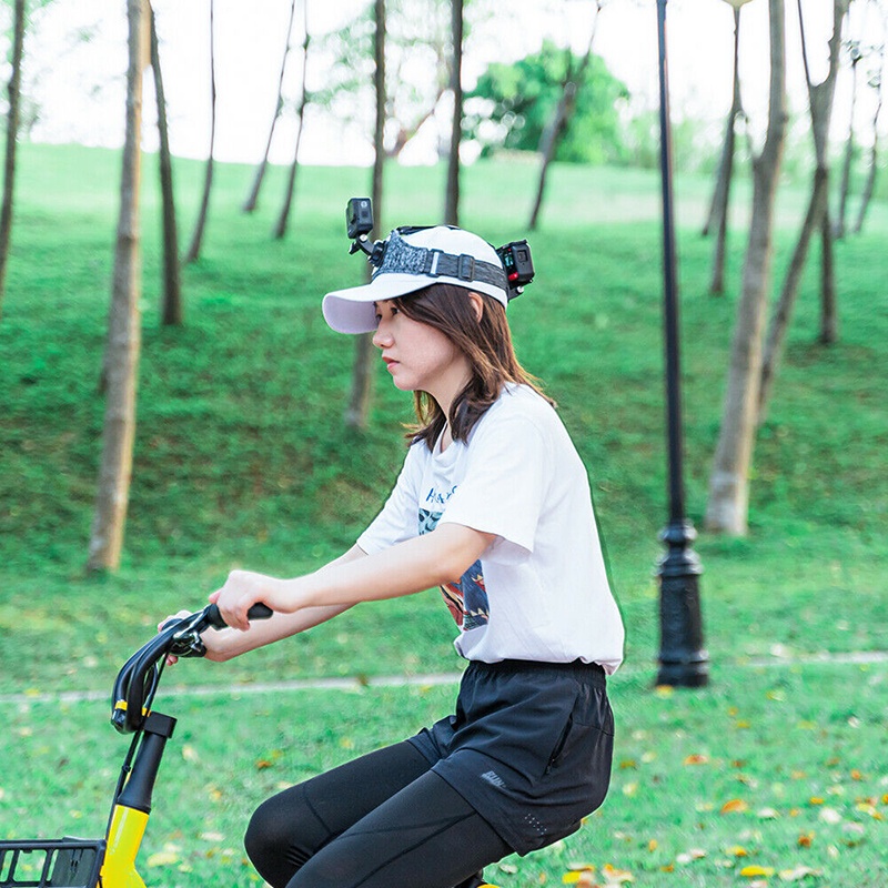 Telesin Head Strap Front and Rear Mount สายรัดหัว แบบใหม่ for GoPro / DJI / Insta360 / SJCAM / Xiaomi l Action Camera