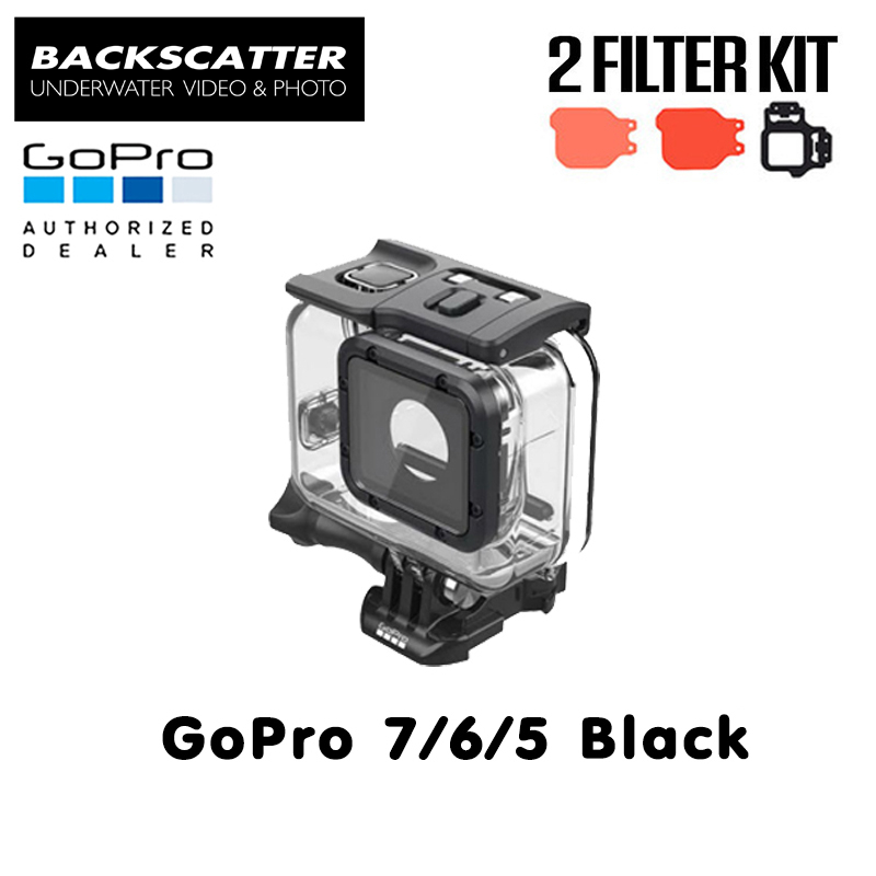 GoPro 7 / 6 / 5 Protective Housing + BACKSCATTER FLIP10+ Two Filter Kit with DIVE & DEEP Filters
