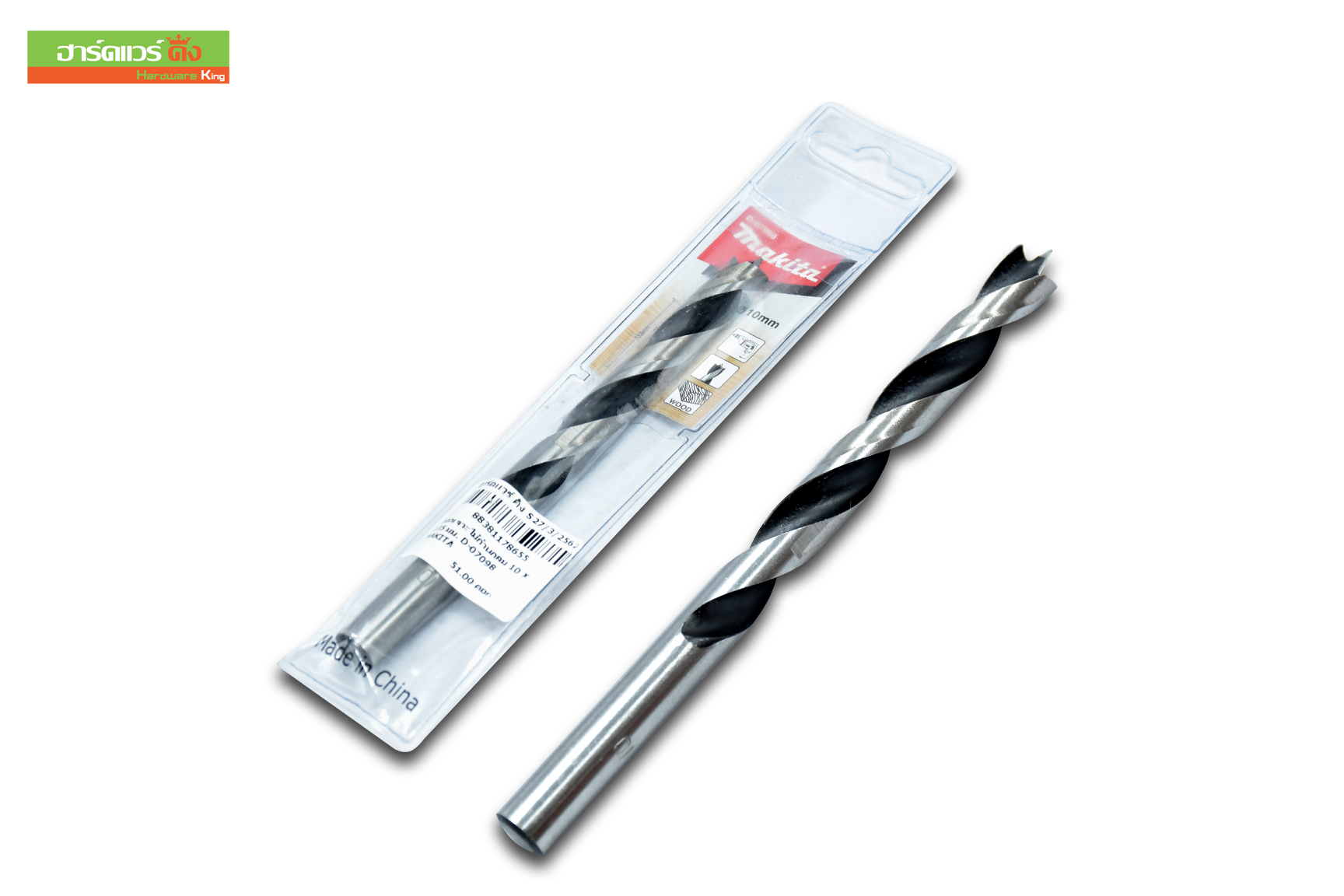 MAKITA ดอกเจาะไม้ก้านกลม 10 x 135 มม. D-07098