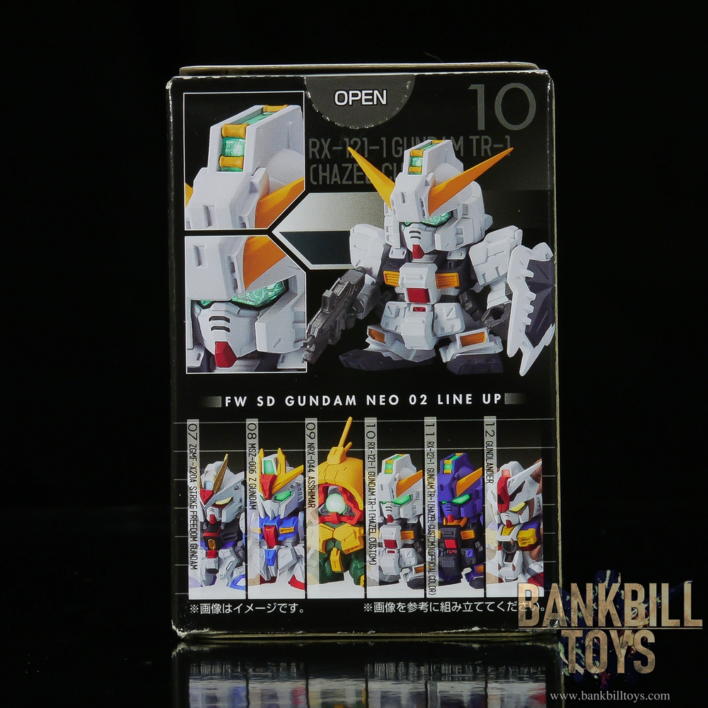 กันดั้ม Bandai Candy Toy FW SD Gundam Neo 02 No.10 RX-121-1 Gundam TR-1 [Hazel Custom]