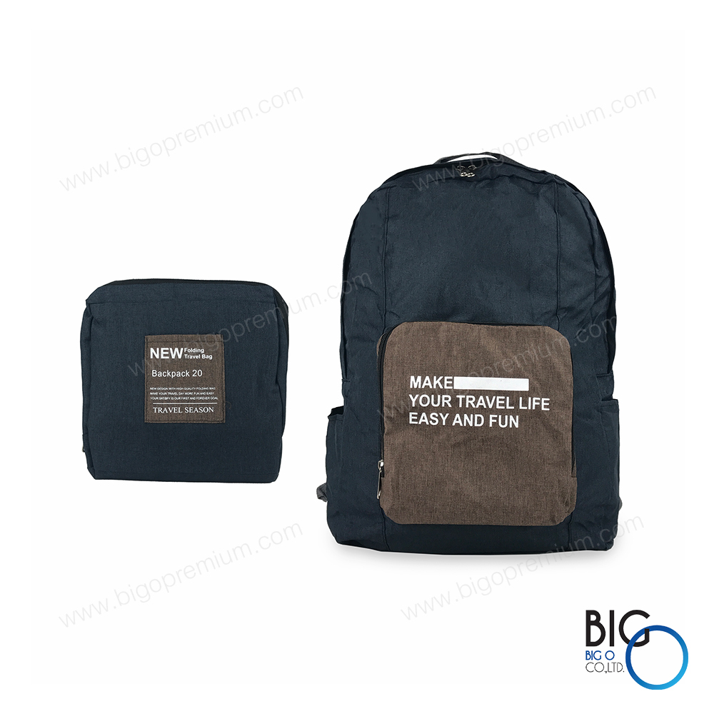 กระเป๋าเป้พับได้ ผ้าไนล่อน