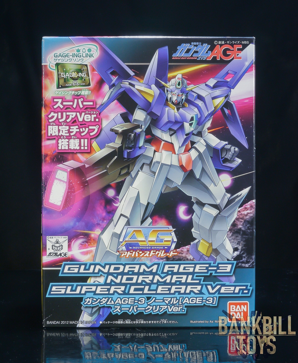 กันดั้ม Bandai Gunpla Next Generation World Hobby Fair '12 Summer Japan Limited AG 1/144 AGE-3 Gundam AGE-3 Normal [Super Clear Ver.]