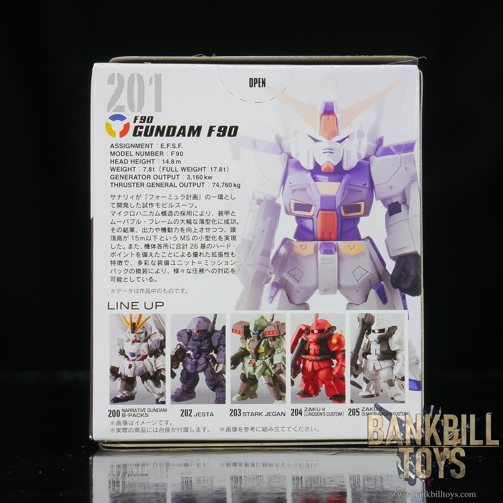 กันดั้ม Bandai Candy Toy FW Gundam Converge #14 No.201 F90 Gundam F90