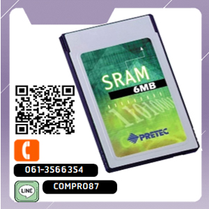 Pretec ,SN5006,SN5006-08,SN5006-16, 6MB, Pretec SRAM, PC Card, without attribute memory,dual 8-bit & 16-bit, auto switch