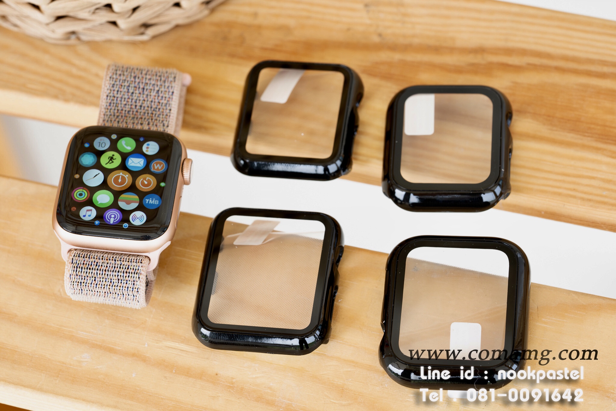 เคสฟิลม์กระจก คลุมรอบตัวapple watch