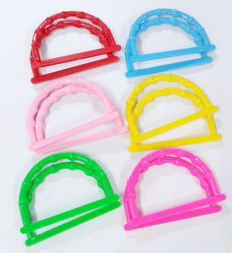 หูกระเป๋าพลาสติค ลายไม้ไผ่ Plastic Bag Handle Bamboo Style