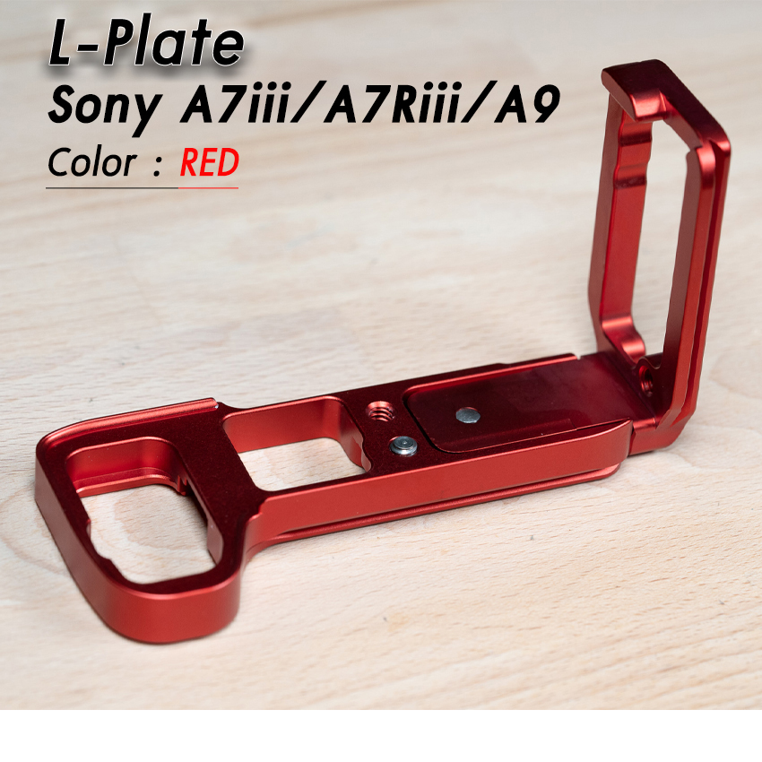 L-Plate Sony A7III / A7RIII / A9 รุ่นรางด้านข้างสไลด์ Camera Grip เพิ่มความกระชับในการจับถือ