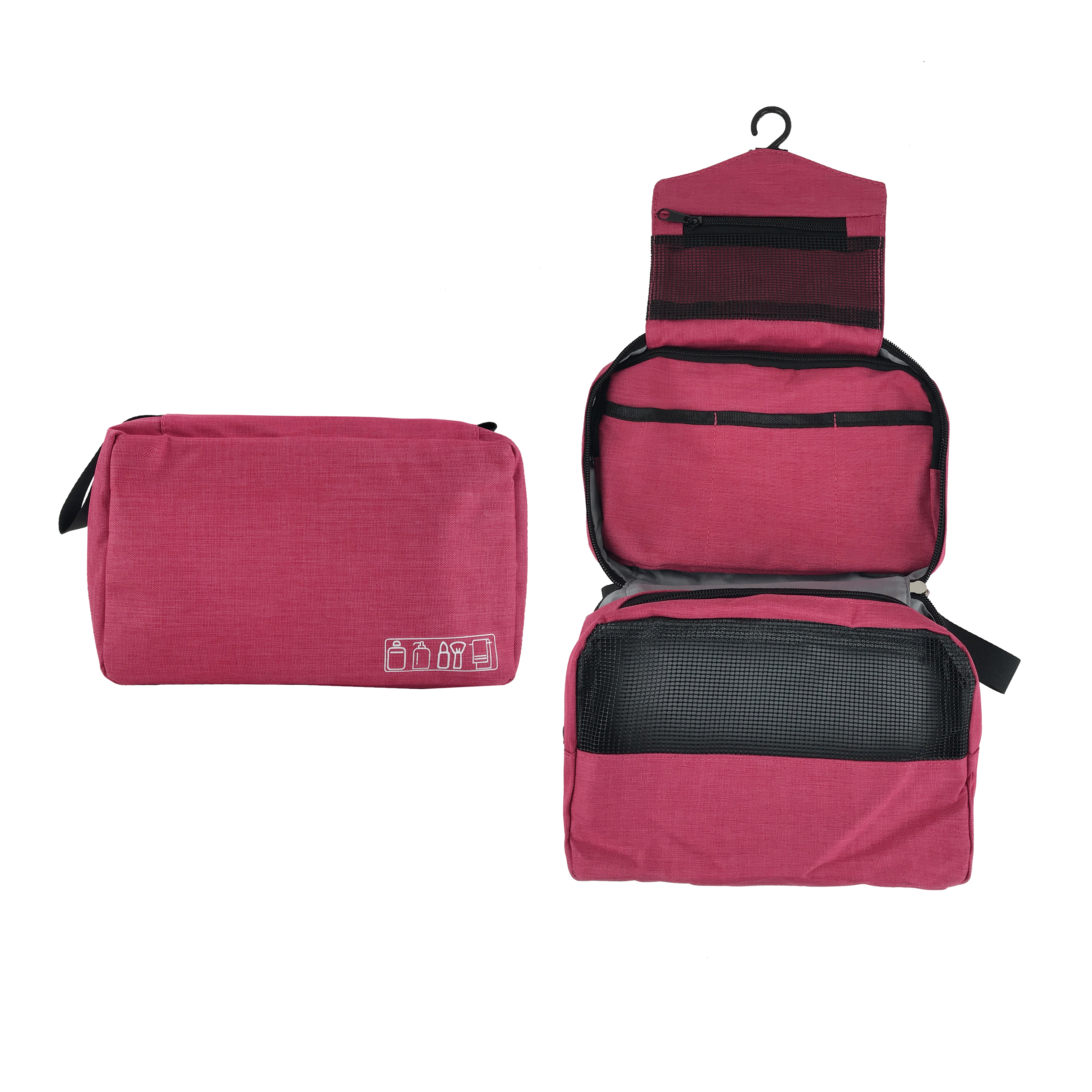 กระเป๋าจัดระเบียบพรีเมี่ยม ใส่อุปกรณ์อาบน้ำ พับเก็บได้ 3 ชั้น